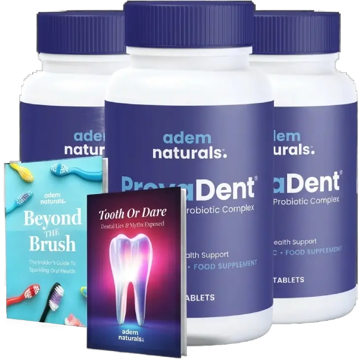 ProvaDent 3-bottle package with 2 bonus e-books